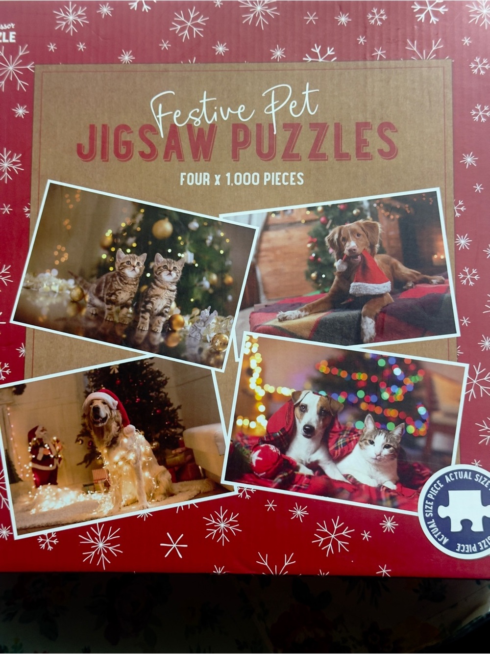 New:PROFESSOR PUZZLE-FESTIVE PET JIGSAW Puzzles-Box of 4
- 1000 piece